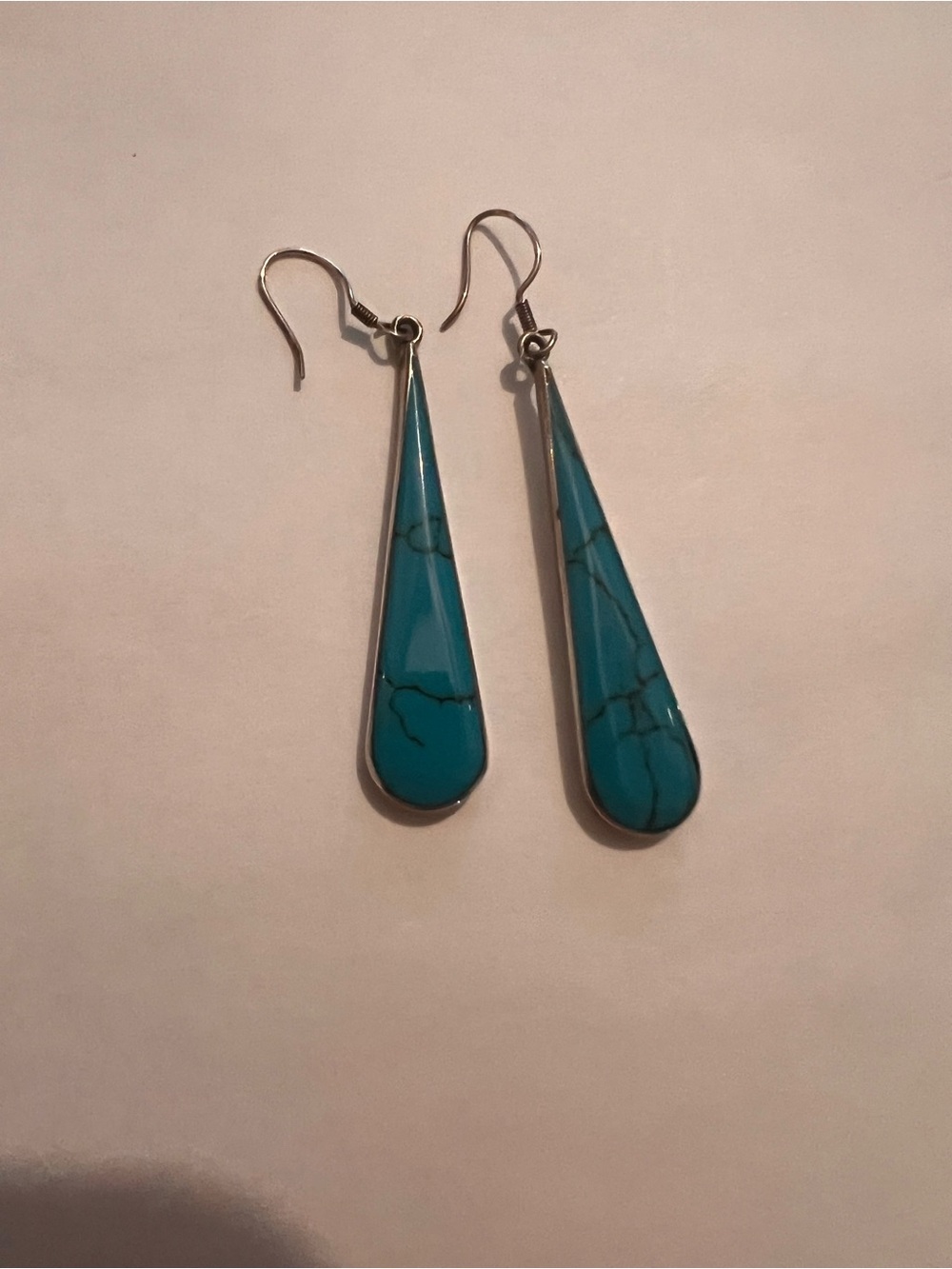 Vintage 925 Turquoise Dangle Earrings